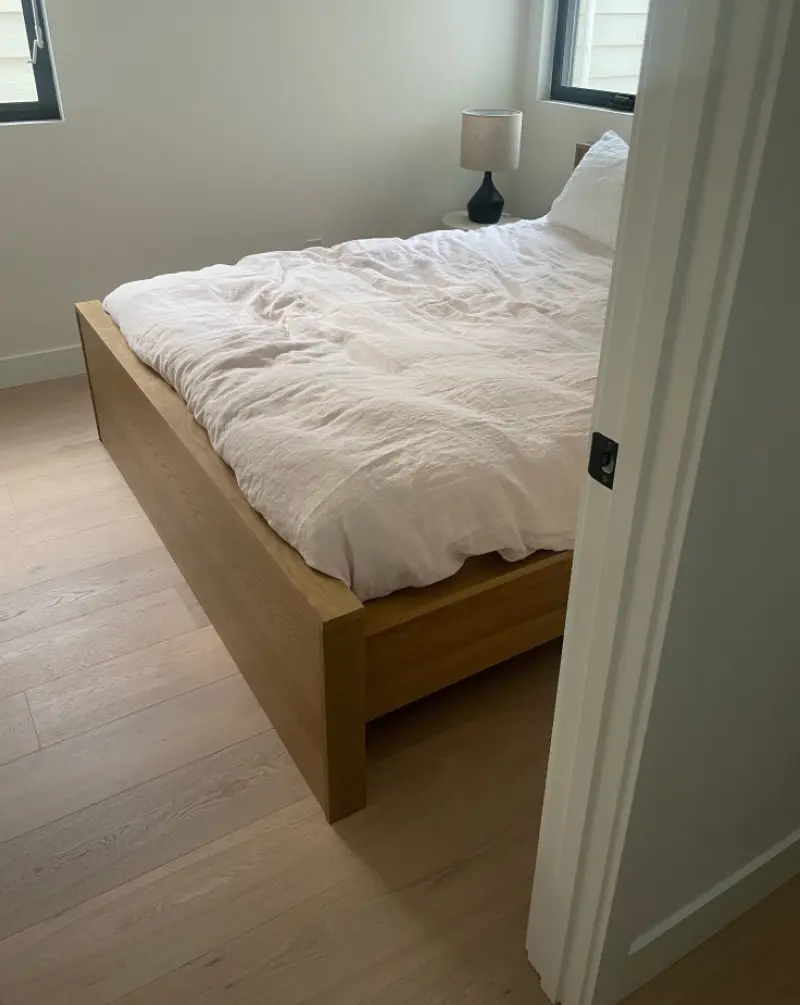 An interior installation photo showcasing the Oryl classique grade wood flooring