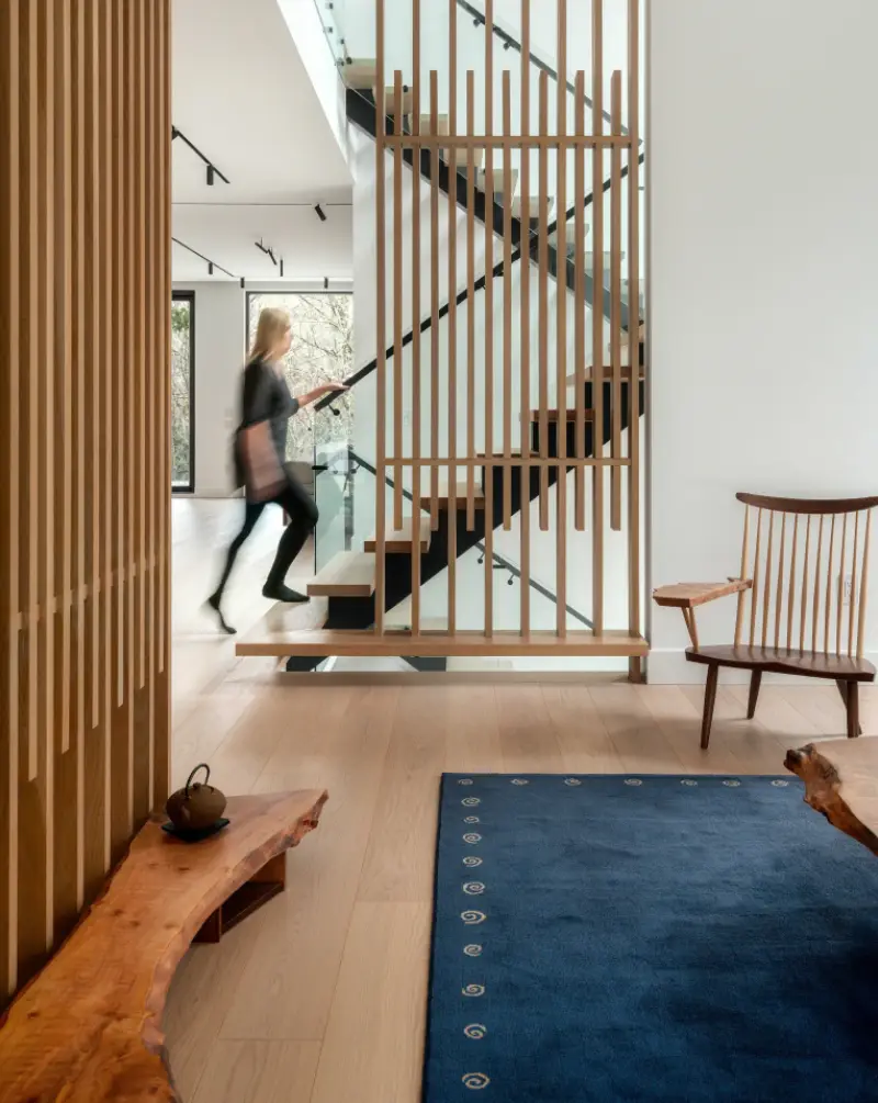 An interior installation photo showcasing the Borr select and better wood flooring