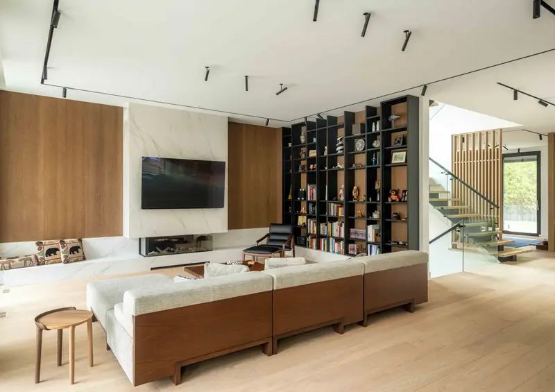 An interior installation photo showcasing the Eir select and better wood flooring