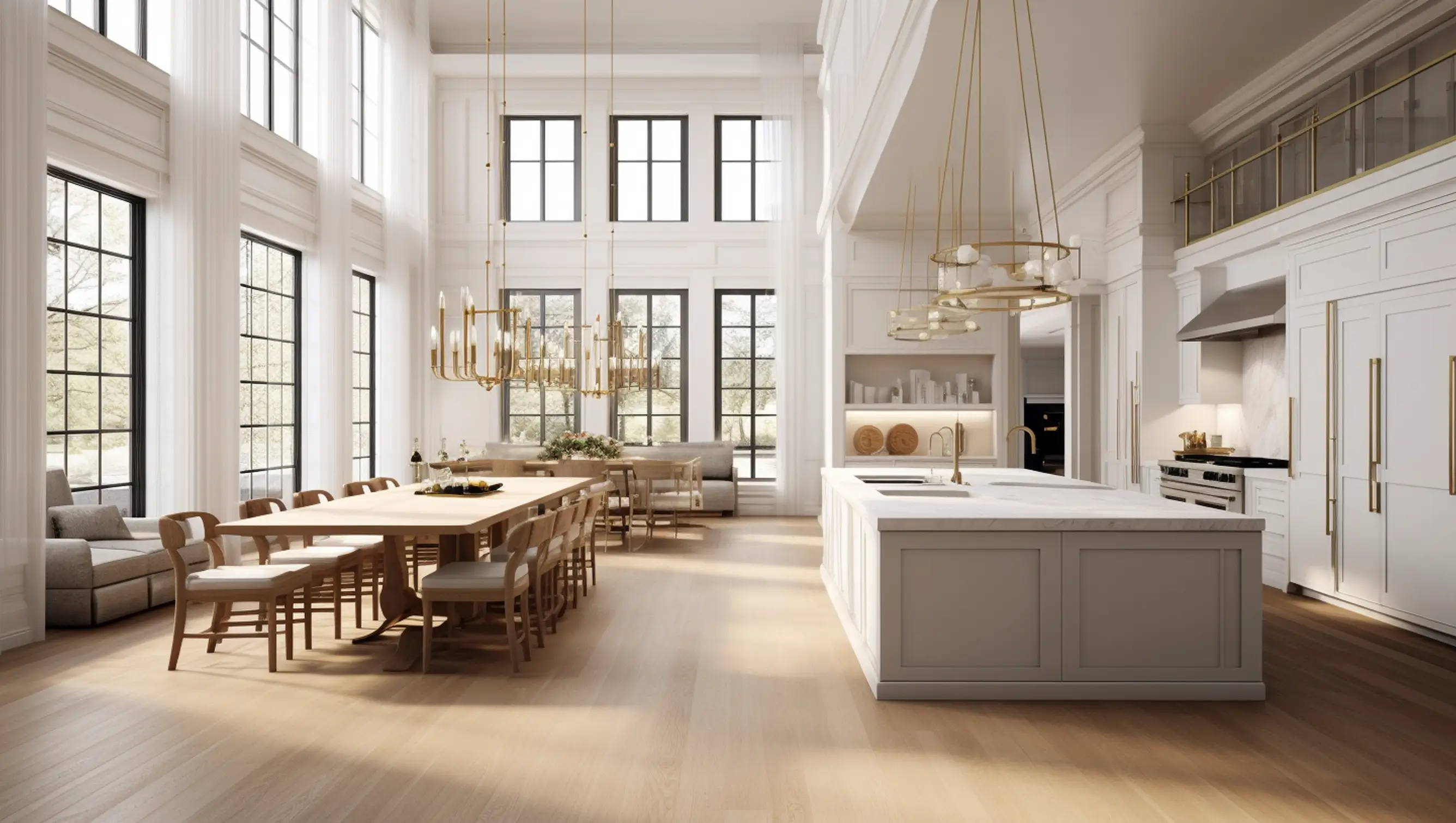 An interior installation photo showcasing the Sif select and better wood flooring